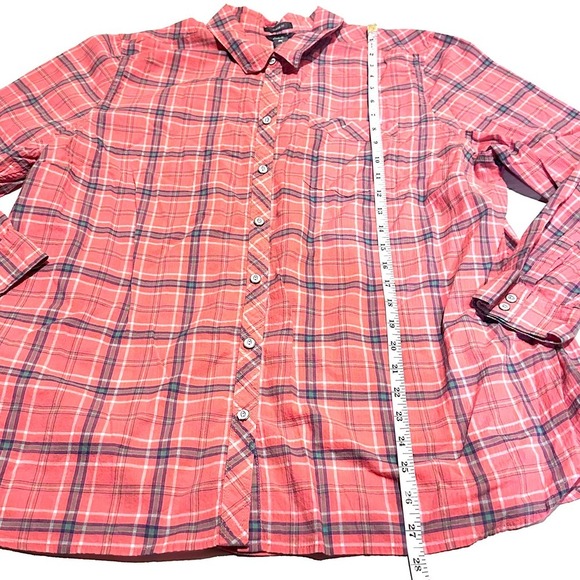 Eddie Bauer Classic Fit Button Front Plaid Shirt Women's Plus 2XL - Picture 5 of 8